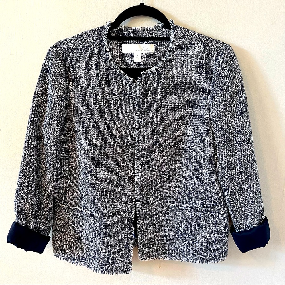 Emerson Rose Blazer Suit Jacket - Fabric Accents